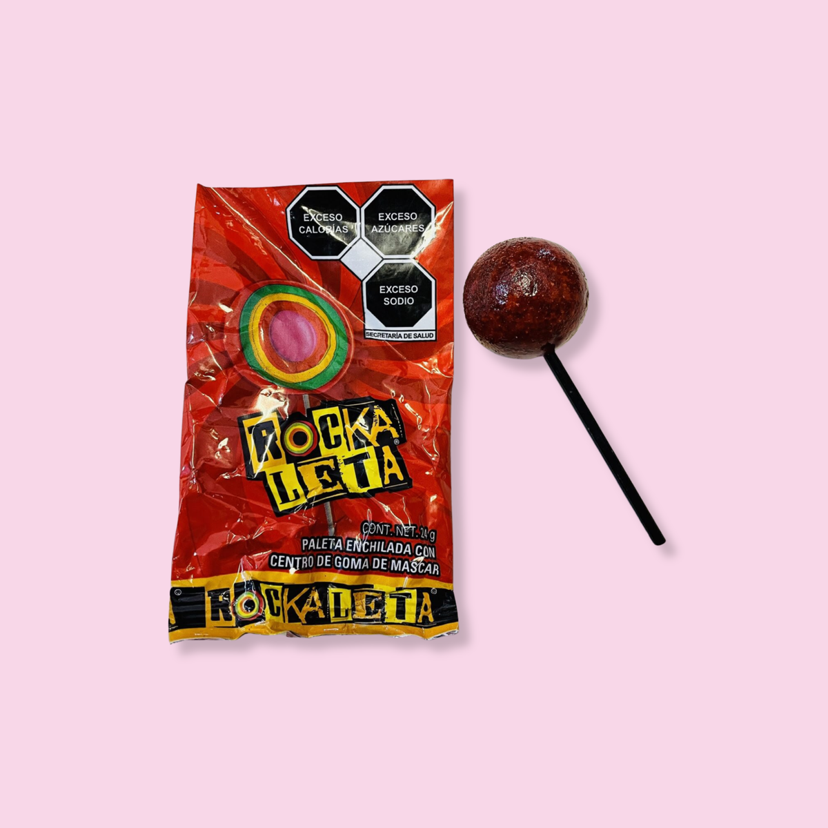 Rockaleta Chilli Jawbreaker With Bubble Gum Centre